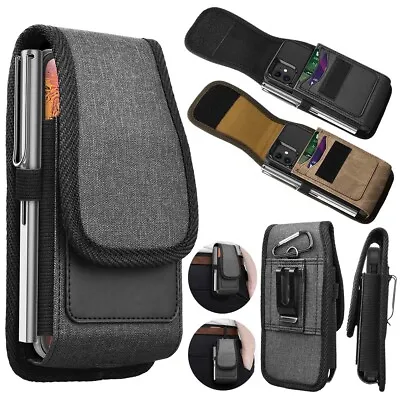 Cell Phone Holster Nylon Belt Clip Holster Phone Holder Carrying Pouch Wallet • $8.79