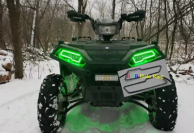 $75.22 • Buy 2017+ Polaris 2021 Sportsman 450 570 850 1000 Led Halo Rings Led Headlight Kit 
