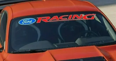 Ford Racing Window Banner Sticker Mustang F150 Racing Vinyl Decal • $18