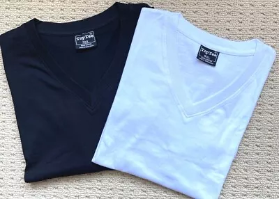 $13.99 • Buy Premium Big Mens Plain Blank V-neck T Shirt Short Sleeve 3X-6X Top Tee Brand