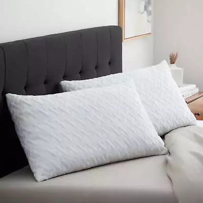 Shredded Memory Foam Bed Pillow Standard 2 Pack Rest Haven • $24.99