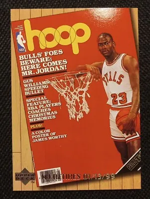 Michael Jordan 1999 Upper Deck Oversized Hoop Retirement Card Chicago Bulls C14 • $5.90
