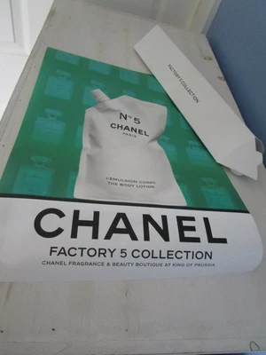 $40.50 • Buy Chanel 5 Factory X 1 Poster The Body Lotion Limited Authentic 