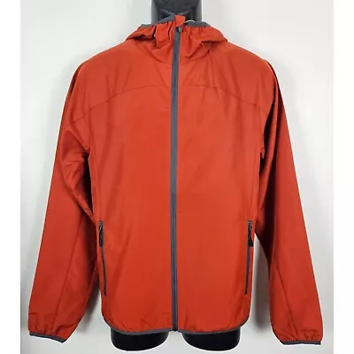 All In Motion Men Jacket Size Small Lightweight Water Repellent Rust/Orange Zip • $20