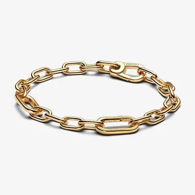 New Genuine Pandora Me Shine Gold Small-Link Chain Bracelet 569662C00-S3 17.5cm • £99.99
