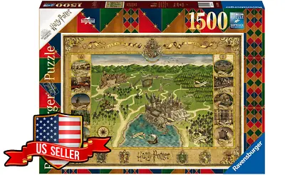 NEW & SEALED Ravensburger 16599 Harry Potter Hogwarts Map 1500 Pc Jigsaw Puzzle • $38.95