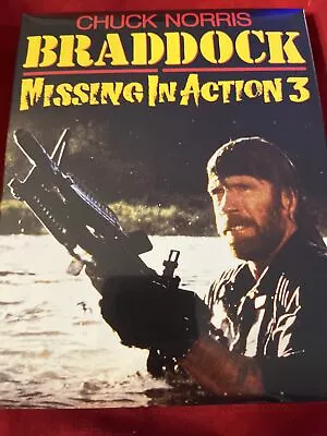 Braddock: Missing In Action III (Blu-ray 1988) New Chuck Norris Cannon W/ Slip • $5