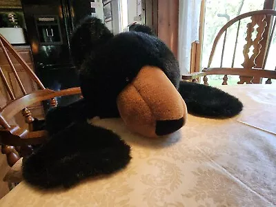 $59 • Buy Faux Bear Skin Rug W/ Stuffed Head Non-Slip Manhattan Toy Co. 41  X 25  Cabin 