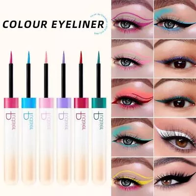 Pudaier 12 Matte Colours Liquid Eyeliner Pen Waterproof Long Lasting Makeup Gift • £3.99