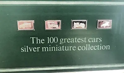 £19.99 • Buy 4 John Pinches 100 Greatest Cars Miniatures Silver .925 Ingots Issue 5 Nos 17-20
