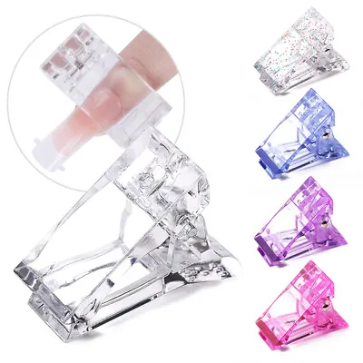 Acrylic Nail Clip Gel Quick Building Nail Tips Clips Fingernail Extension Clamps • $0.99