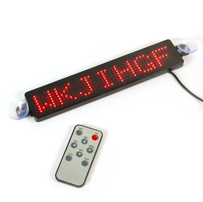 12V LED Car Message Sign Display Programmable Moving Advertising Lighting Board • $28.70