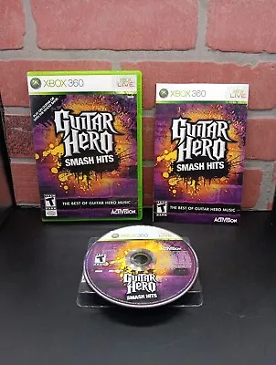 Guitar Hero Smash Hits Xbox 360 2009 Complete 👀 See Pics FAST SHIPPING  • $37