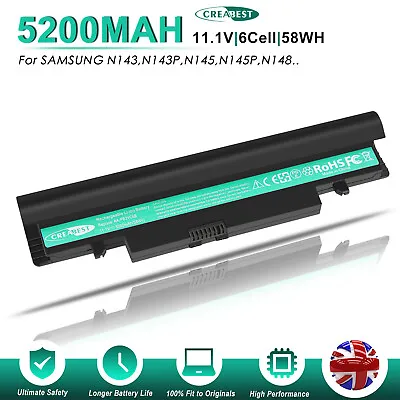 £22.91 • Buy AA-PB2VC3B AA-PL2VC6B AA-PB2VC6B AA-PL2VC6W Battery For Samsung N145 NP-N148