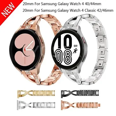 $15.99 • Buy Bling Stainless Steel Band Strap For Samsung Galaxy Watch 4 5 40/44mm Pro 45mm