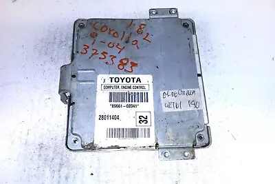 2004-2006 Toyota Corolla Ecu Ecm Computer 89661-0Z041 • $190