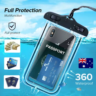 $6.98 • Buy Waterproof Underwater Case Float Bag Dry Pouch For Mobile Phone IPhone Samsung