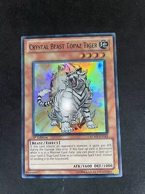 Crystal Beast Topaz Tiger Yu-gi-oh! Super Rare 1st Ed Rymp-en043 • £2.99