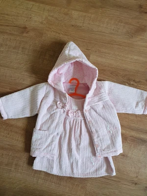£3.99 • Buy Baby Girl Set Dress And Coat  9-12 Months