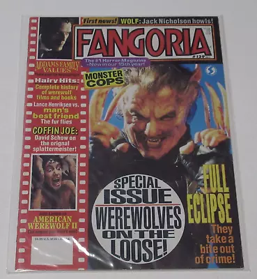 Fangoria Horror Magazine #129 1993 Full Eclipse American Werewolf 2 Wolf • $10