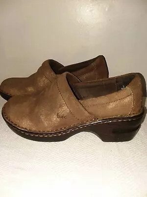 Vintage BOC Born Concept Clogs Nursing Shoe Brown Gold Size 6. • $24.99