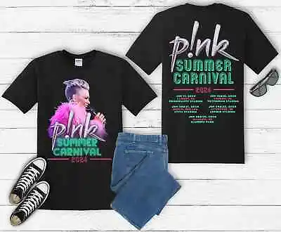 Pink P!nk Singer Summer Carnival 2024 UK Tour T Shirt Men Women T-shirt P5B5 • £17.95