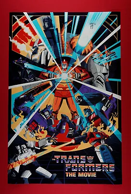 Transformers The Movie Vintage Style Autobots Decepticons Poster 24X36 NEW  TRAN • $23.95