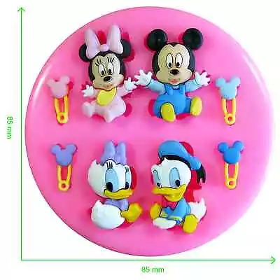 Disney Babies Mickey Mouse & Friends Silicone Mould By Fairie Blessings • £8