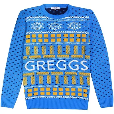 £24.99 • Buy Greggs Knitted Christmas Jumper   Festive Bake S-3XL NJGarments