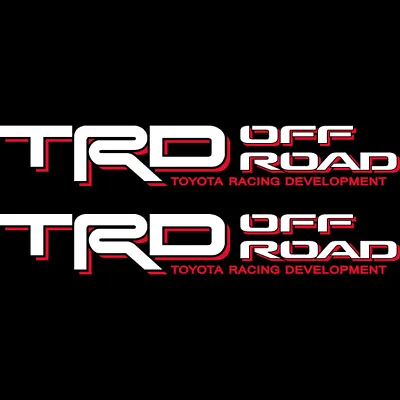 Toyota TRD Off Road 4x4 Tacoma Tundra Red/White Sticker Decal 05 • $16.99