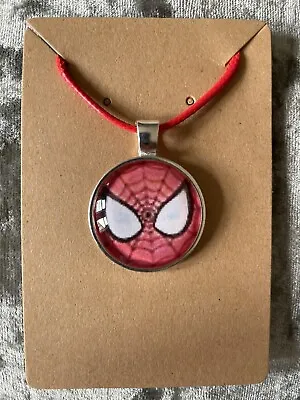 £3.99 • Buy Spiderman Marvel Superhero No Way Home Necklace Pendant Girls Boys Gift Red Cord