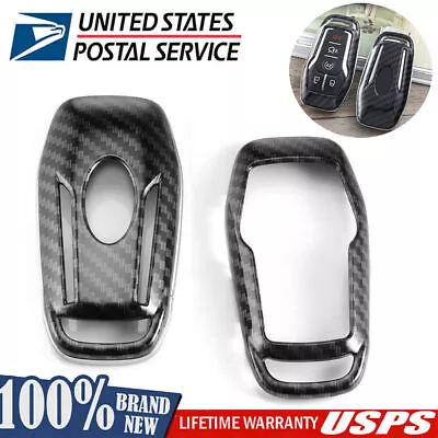 Carbon Fiber Remote Key Fob Cover Fit For Ford F-150 Explorer Lincoln MKX MKC • $9.39