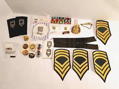 Military Patches And Pins. Lot Of 25 Pieces US ARMY Vintage Memorabilia  • $18