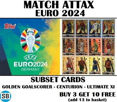 Match Attax EURO 2024 - Golden Goalscorer - Centurion - Ultimate XI Cards • £2.95