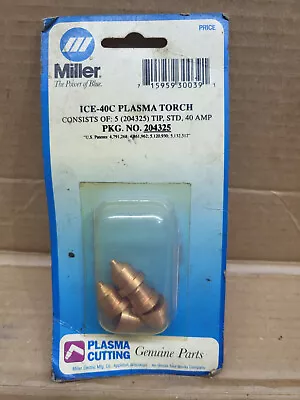 Miller 204325 Tip ICE40C/T 40 Amp 5PK • $25