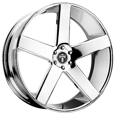 1 New 24X10 26 5X139.7 DUB 1PC S115 Baller Chrome Plated Wheel/Rim • $822