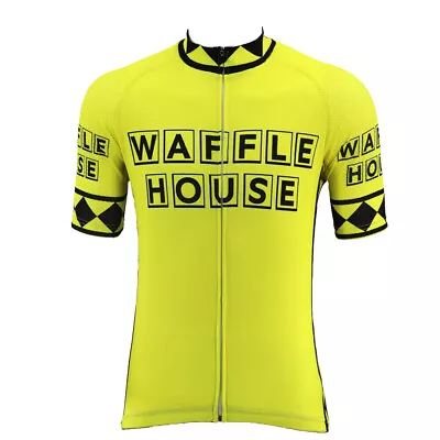 Waffle House Cycling Short Sleeve Jersey Cycling Jersey Bike Jersey Cycling Tops • $20.69