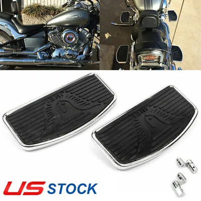 Front Driver Rider Footboards Floorboards For Yamaha V-STAR XVS650 Custom 97-22 • $43.60