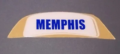 Memphis Football Helmet Schutt Rear Bumper Decal Full Size Helmet.  • $4