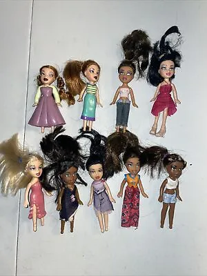 9 Lil Bratz Girlz MGA 2002 Mini 4  Dolls Lot - Zada Cloe Jade Yasmin Sasha ++ • $24.99