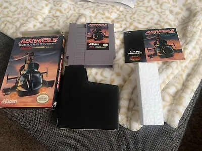 AirWolf NES Nintendo Box Manual CIB Complete MINT BOX EXCELLENT • $95
