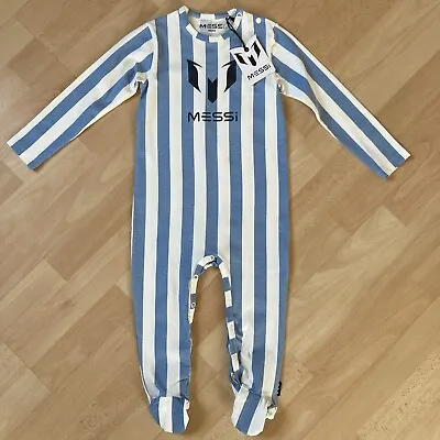 Messi Baby Boys Football Sleepsuit 18-24 Months (86-92 US) New With Tags! • $7.46
