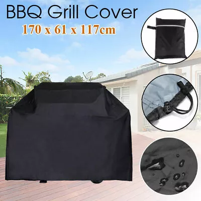 BBQ Grill Cover 4 Burner Outdoor UV Waterproof Gas Charcoal Barbecue Protector • $20.39