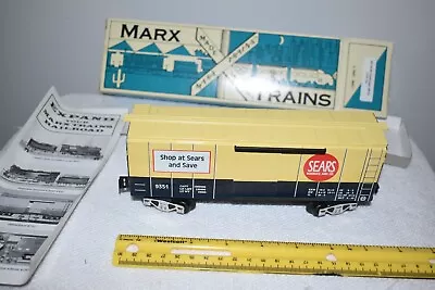 Modern Marx 9351 SEARS Appliance Box Car Tin Litho 0 Gauge W Box New -Lionel MTH • $55