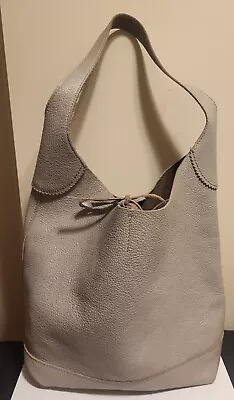 J.Crew Gray Pebbled All Leather Hobo Shoulder Bag MSRP $178 • $64.99