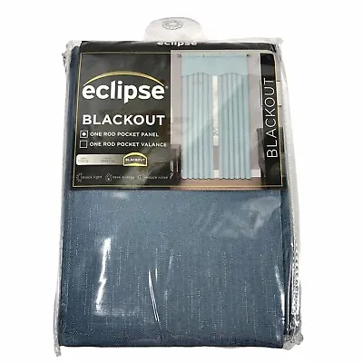 Eclipse Blackout Curtain Kendall Slate  Window  42  X 85  One Panel ThermaBack • $16