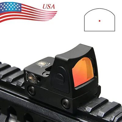 Mini RMR Sight Red Dot Collimator Glock / Rifle Reflex Sight Scope Fit 20mm 2023 • $23.55