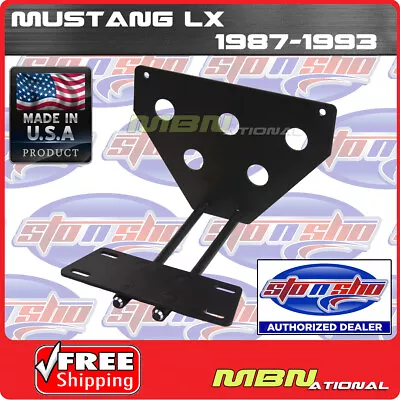 STO N SHO 87-93 Mustang LX Quick Release License Plate Mounting Relocator SNS57 • $92.99