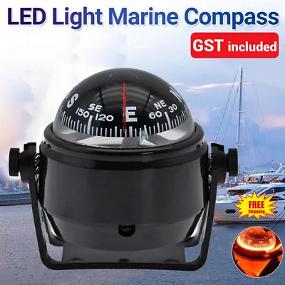2PC Pivoting Sea Marine Compass With Mount For Boat Caravan Truck Car Navigation • $29.05