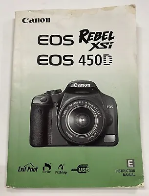 Canon EOS 450D DLSR Manual • $15
